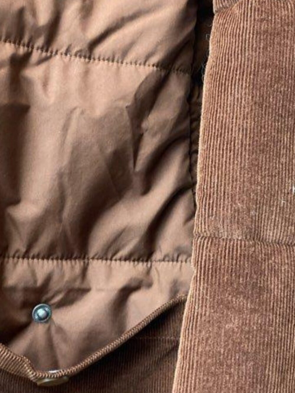 The North Face Harway Collarless Midi Jacket Quilted Puffer Dark Oak Sz L - Picture 5 of 7